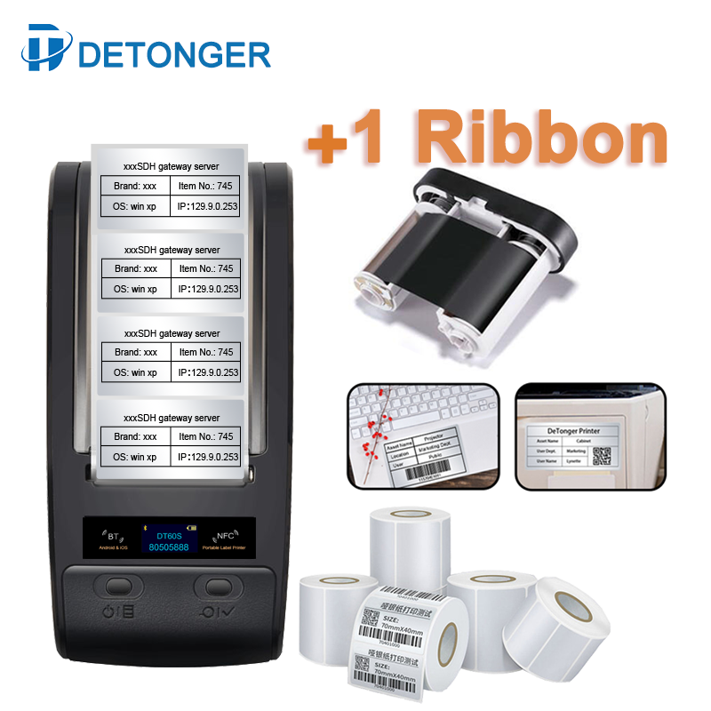 Commercial Ribbon Printing Machine - Detonger Draagbare Thermische Transfer Printen Machine