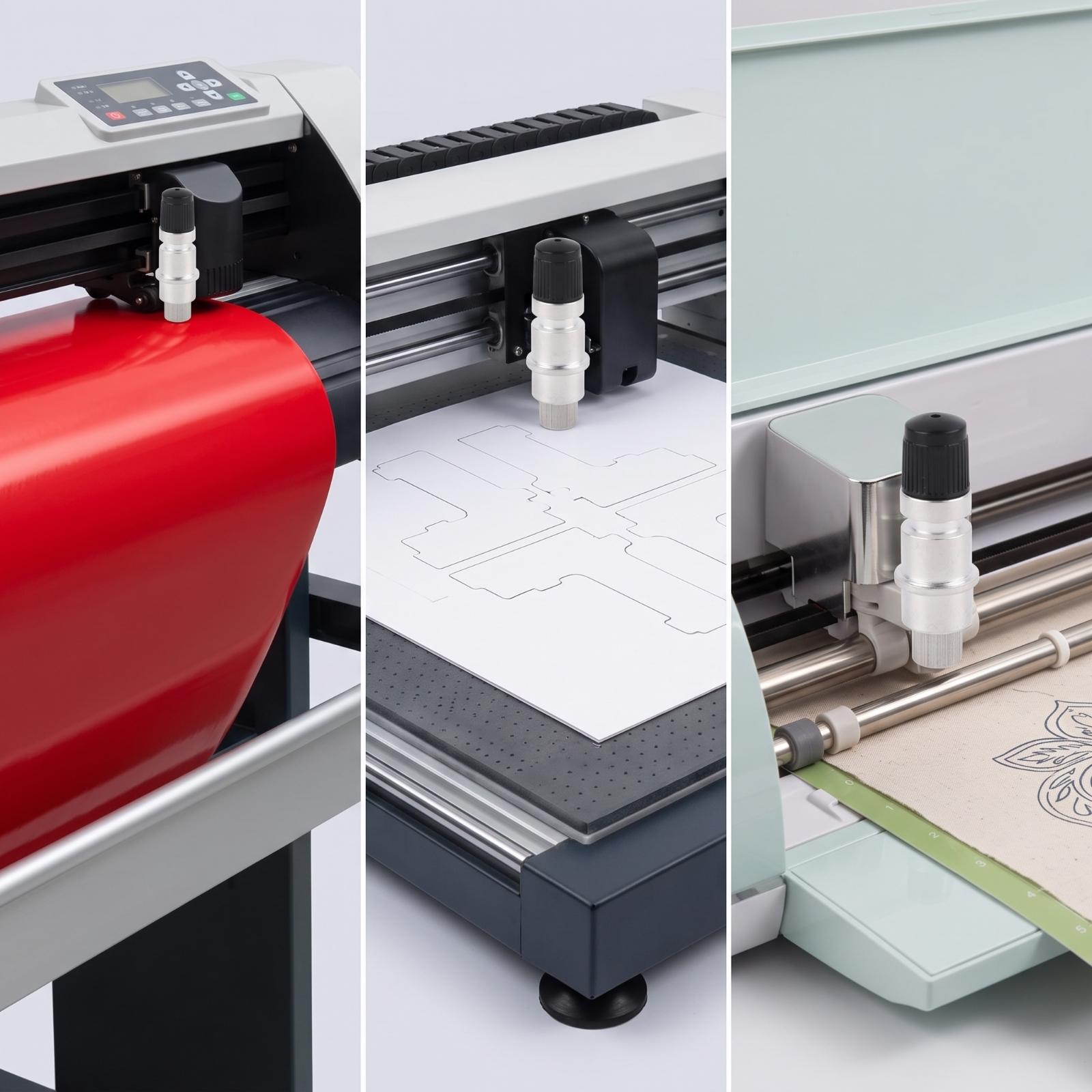 Cutting Plotter Blade - Plotter snijstandaard met zilveren cilindervormige behuizing