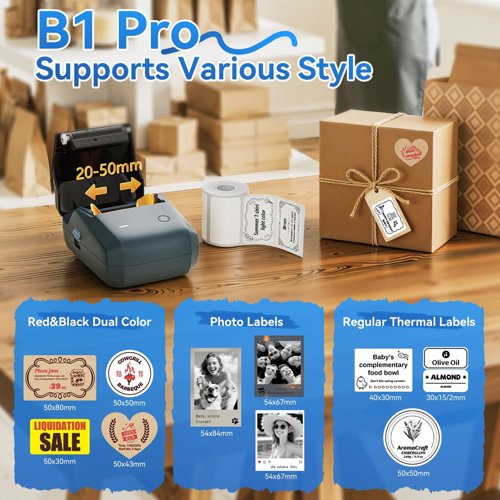 Niimbot B1/B1PRO Labelprinter  - Commercial Printing Dpi recensie en prijs