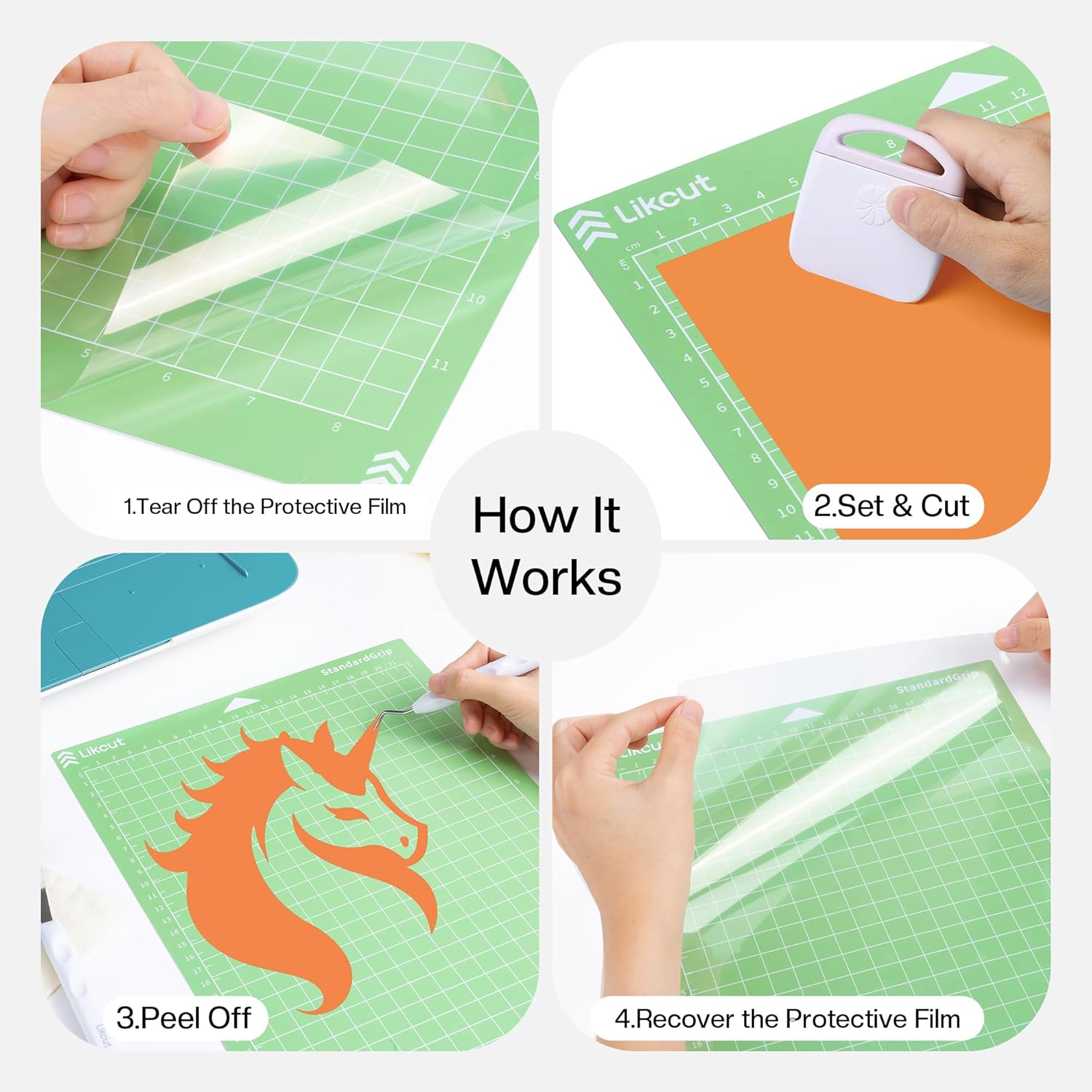 Zelfklevende snijmatten, 3-pac - Plotter Cutting Mat recensie en prijs