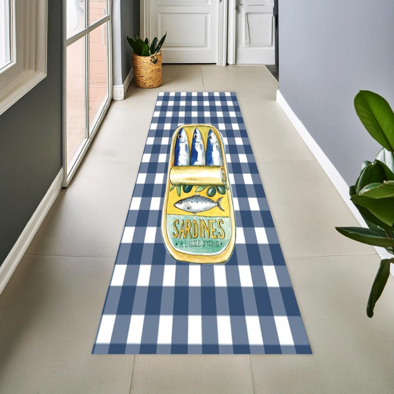 Vintage blauw gestreepte sardi - Commercial Printing And Graphics recensie en prijs
