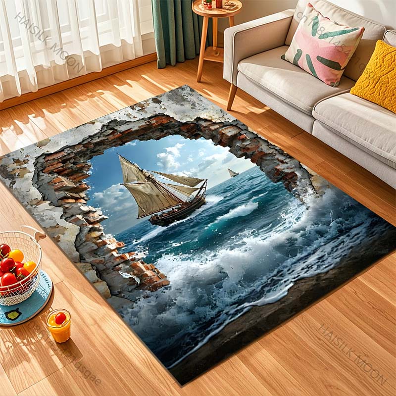1PC Zeilschip door gebroken mu - Commercial Wall Printing Machine recensie en prijs