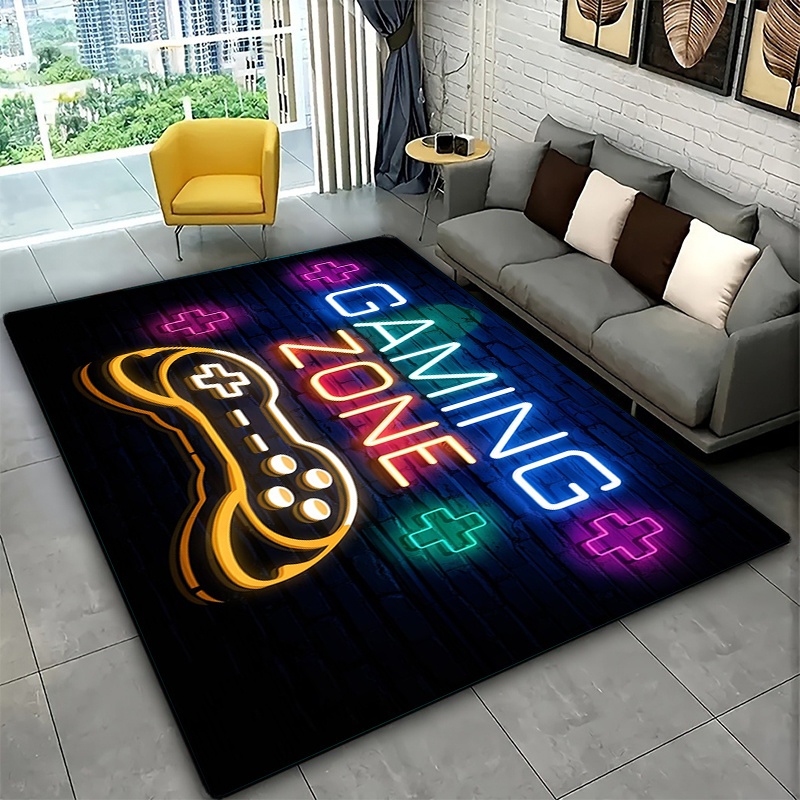 Neon Paars Blauw Game Zone Gra - Commercial Wall Printing Machine recensie en prijs