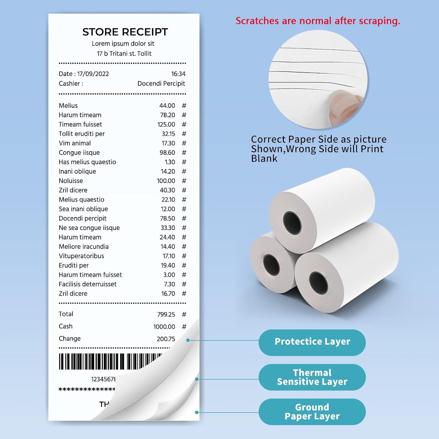 80MM Thermisch Bonpapier 3/6/1 - Commercial Printer recensie en prijs